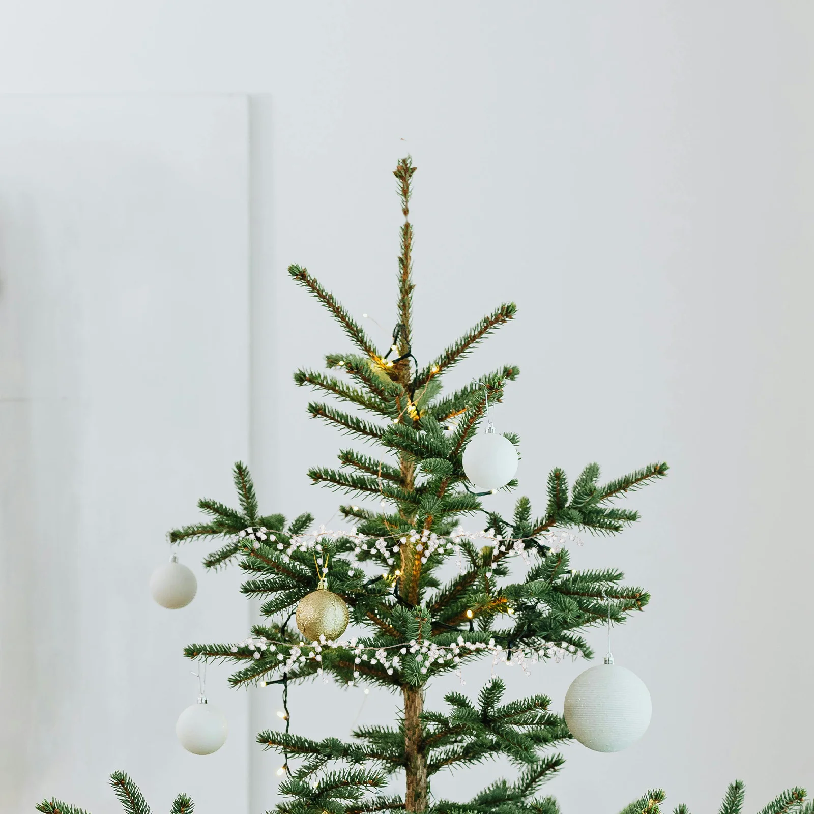 

Decorative Garland for Christmas Tree Acrylic Crystal Garland Strands Clear Beaded Garlands Hanging Winter Tree Ornaments Xmas