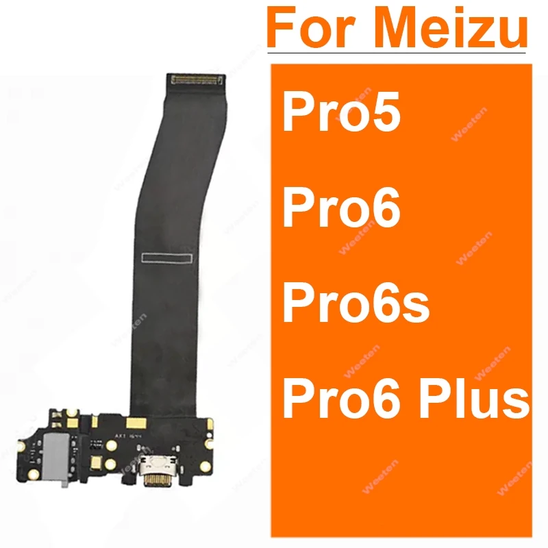 

USB Charger Flex Cable For Meizu Pro5 Pro6 Pro6S Pro6 Plus USB Charging Port Flex Ribbon USB Board Connector Flex Cable Parts