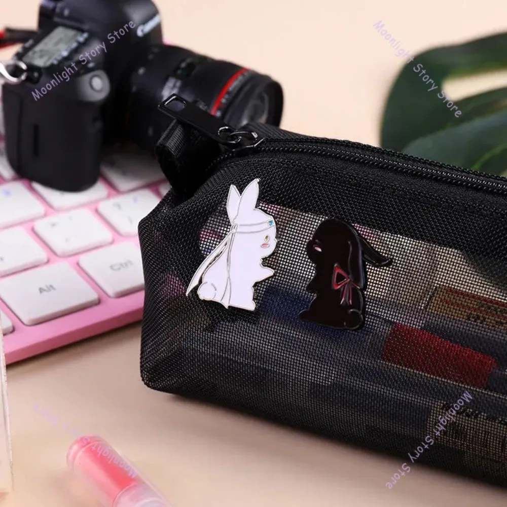 Mo Dao Zu Shi Brooch Cute Cartoon Bunny Alloy Badge Wei Wuxian Lan Wangji Chen Qianling Wangxian Couple Rabbit Pin Accessories