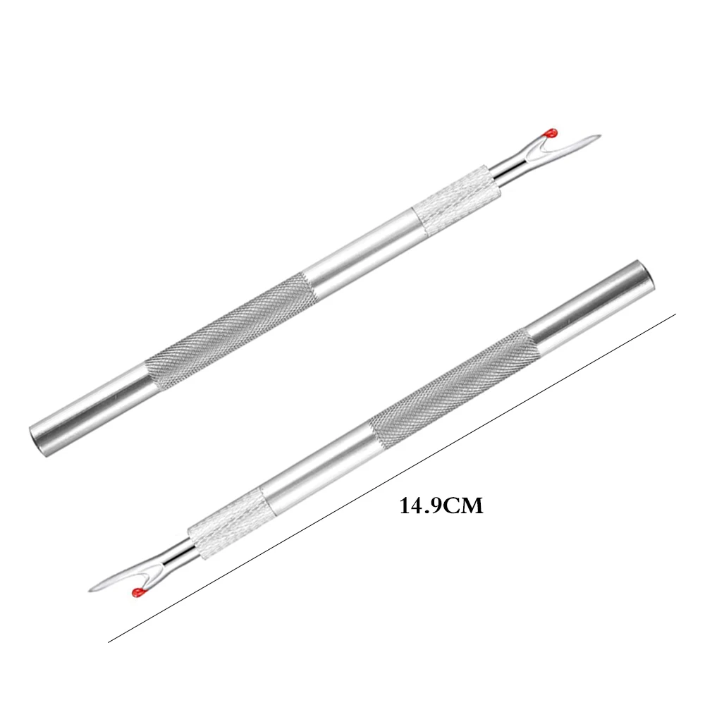 1pc Metal Seam Ripper con lama di ricambio manico in lega di alluminio Stitch Unpicker rimozione ricamo per cucire Crafting fai da te