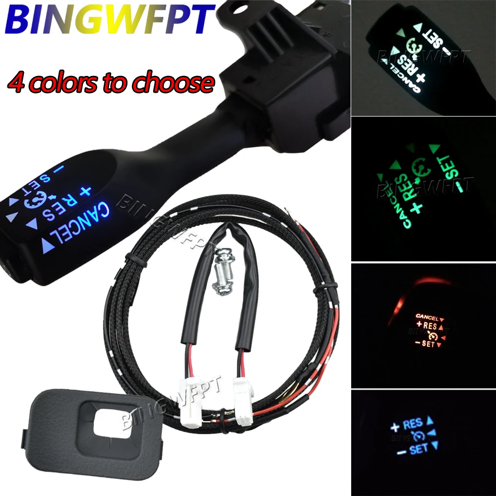 4 Color Backlight Cruise Control Switch With Dust Cover For Toyota RAV4 2009-2013 Corolla 2010-2013 45186-02150-B0 45186-42030