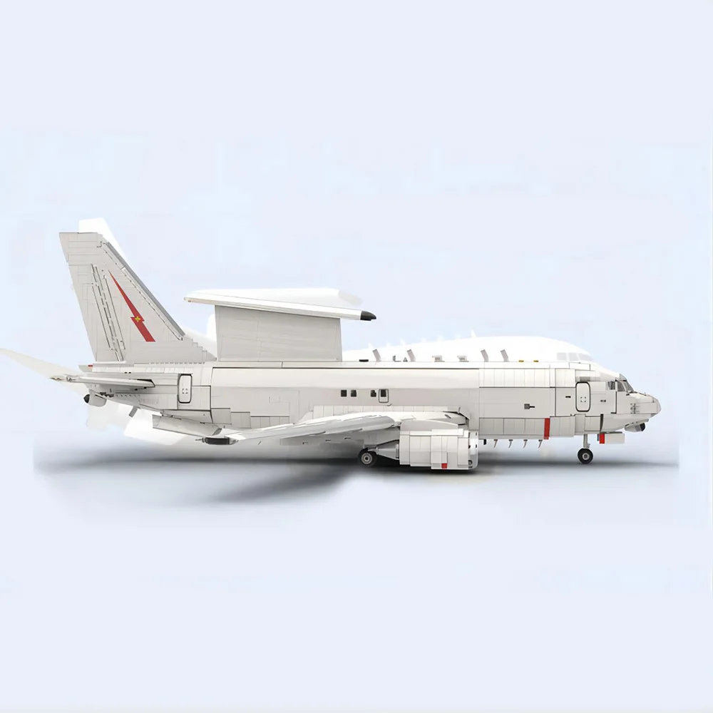 6369 Stuks Bouwstenen Moc Boeing E-7 Wedgetail Passagier Vliegtuig Bakstenen Spaceshuttle Model Diy Speelgoed Kids Kerstcadeaus