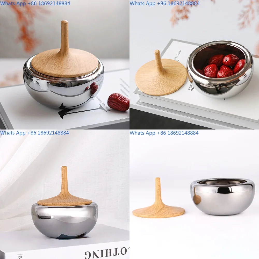 

Luxury Glass Candy Jar Creative Nut Storage with Lid Decorative Accessory Organizer