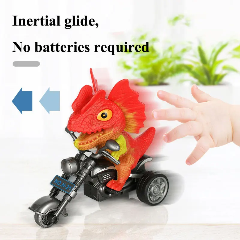 Dinosaur Motorcycle Toys Pull Back Cars Mini Monster Truck Car Toy Set for Kids Toddlers Boys Girls Gifts