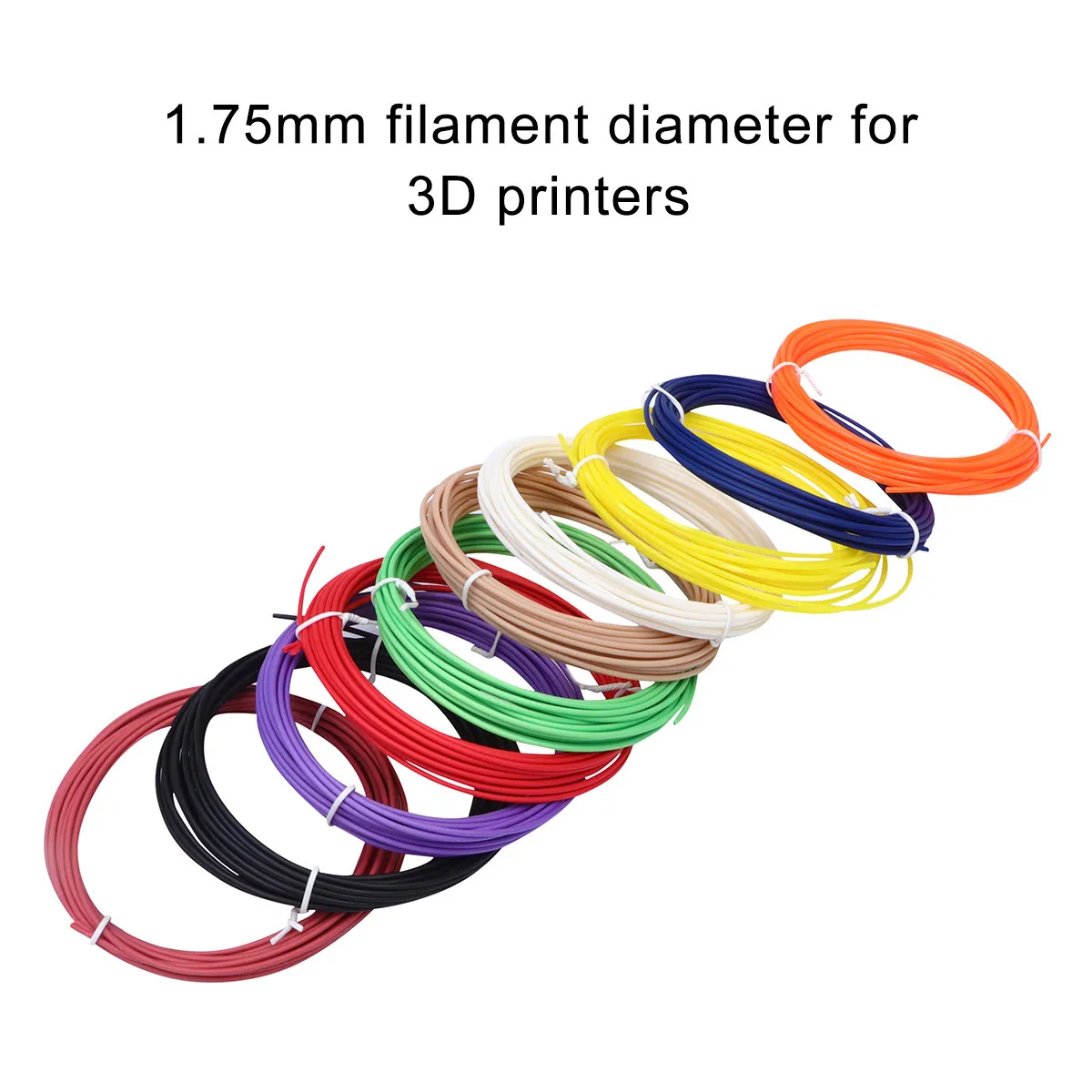 

18 случайных цветов PLA-филамента для 3D-печати, 1,75 мм, с ультрастабильным диаметром, экологически чистый, биоразлагаемый, для всех принтеров с диаметром нити 1,75 мм