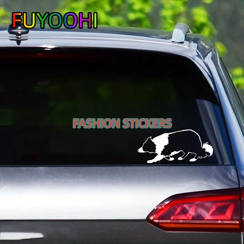 FUYOOHI Decal Border Collie Bumper Sticker Border Collie Dog Breed Stockdog Trendy Personalized Car Styling Decoration