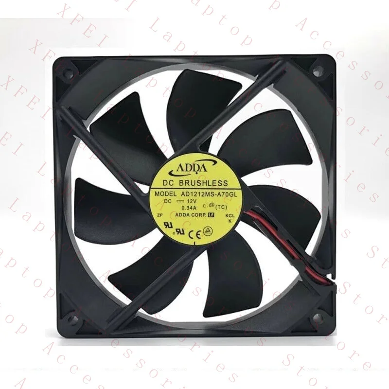

C DC12V 0.34A AD1212MS-A70GL 12025 12cm Cooling Fan