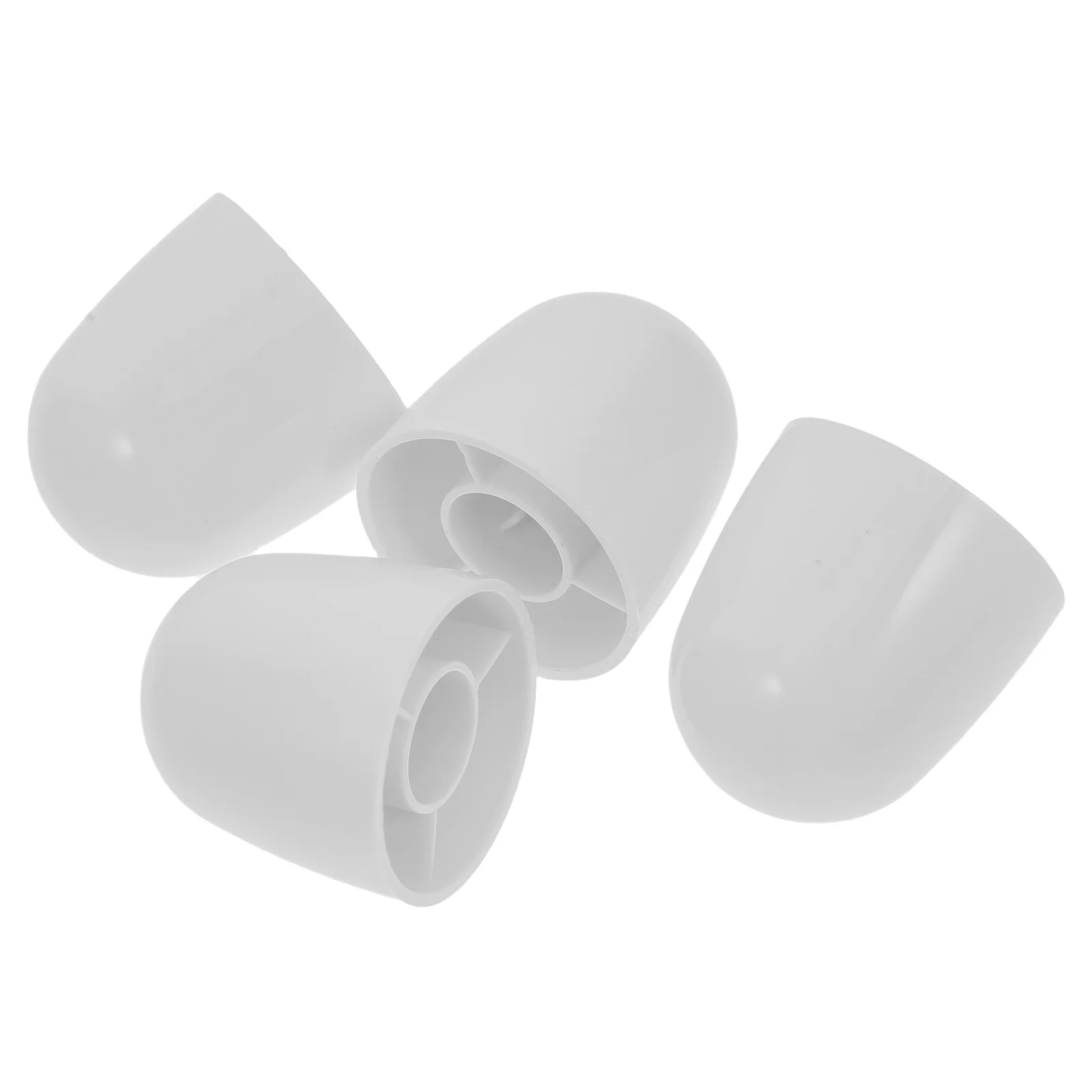 

4pcs White Plastic Bolt Covers Caps For Floor Screws Decorative Bathroom Accessory Toilet Seat Repair Parts Toilet Bowl Bolt