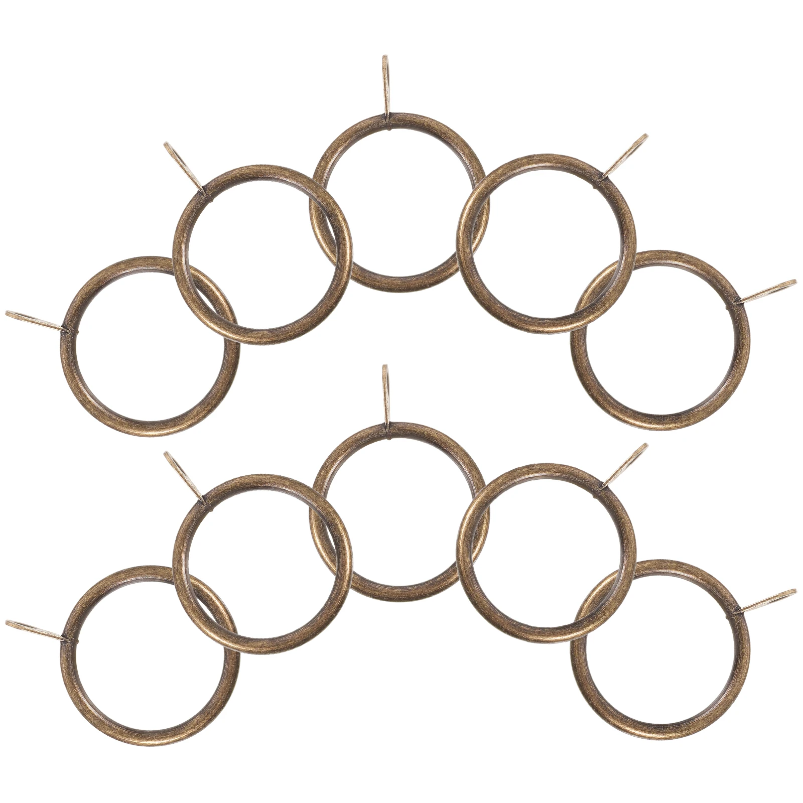 

20pcs Curtain Hooks Accessories Heavy Duty Metal Rings Drapery Shower Rods Thick Stainless Steel Corrosion Resistant