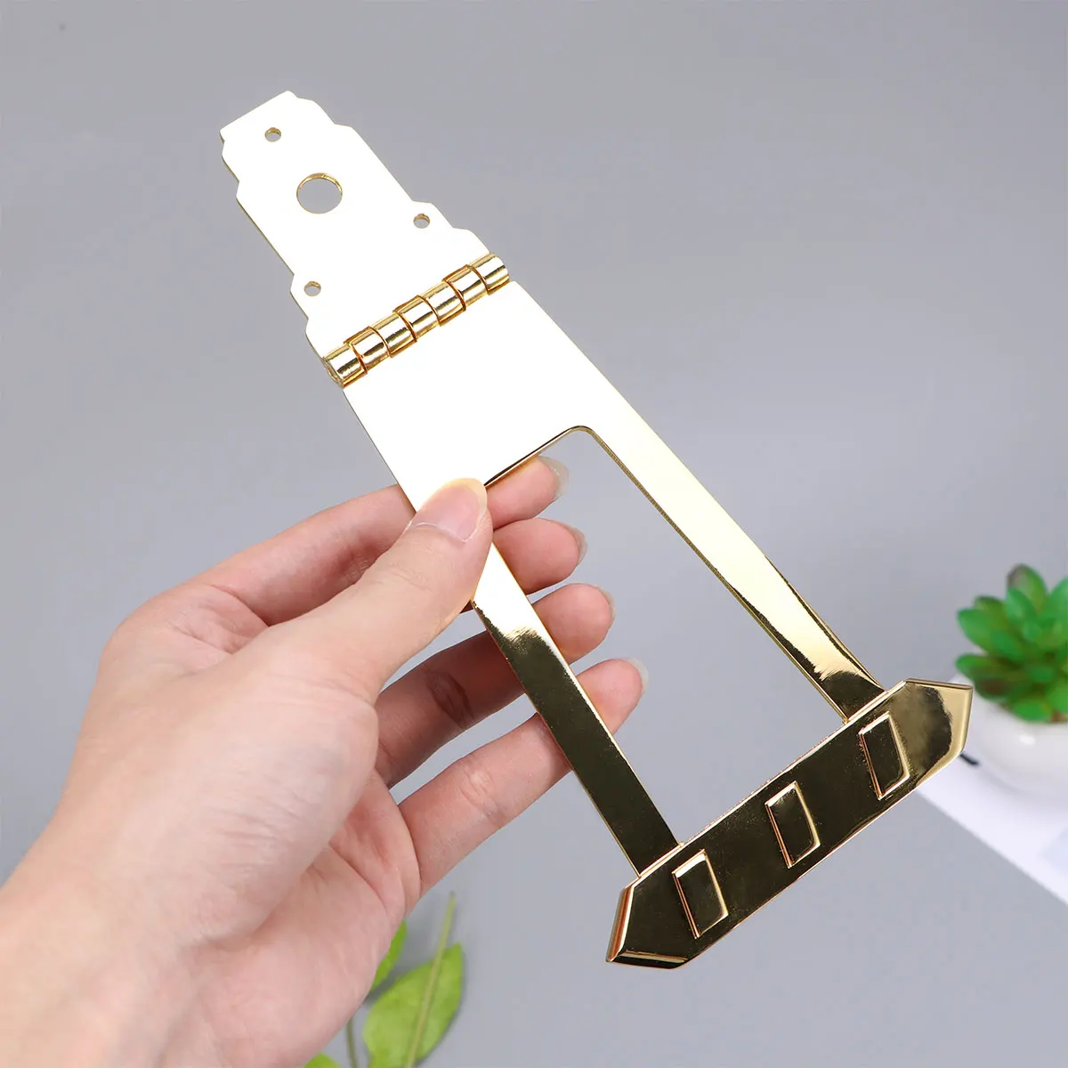 

6 String Metal Guitar Tailpiece For Jazz Replacement Golden Screws Included Durable Upgraded Jazz Guitar Bridge 6-String