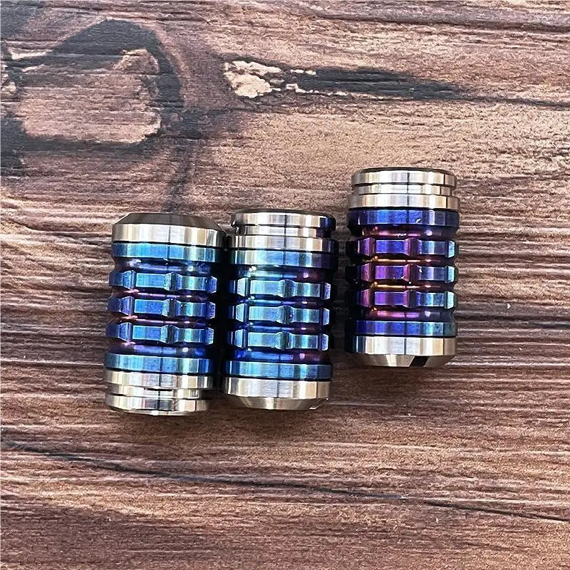 1 Pc Titanium Alloy Knife Bead Lanyard End Pendant Paracord Ending Rope Tail Pendant