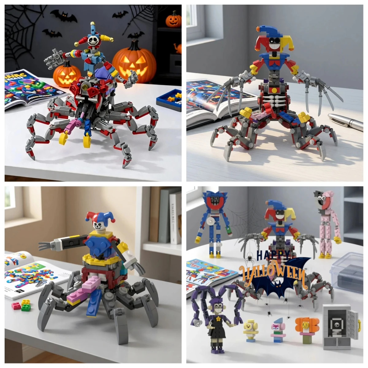 Poppy Playtime Chapter 5 Prototype 1006 Clown Monster Building Block Set Toy For Boys Educational Themed Construction Kit Gift