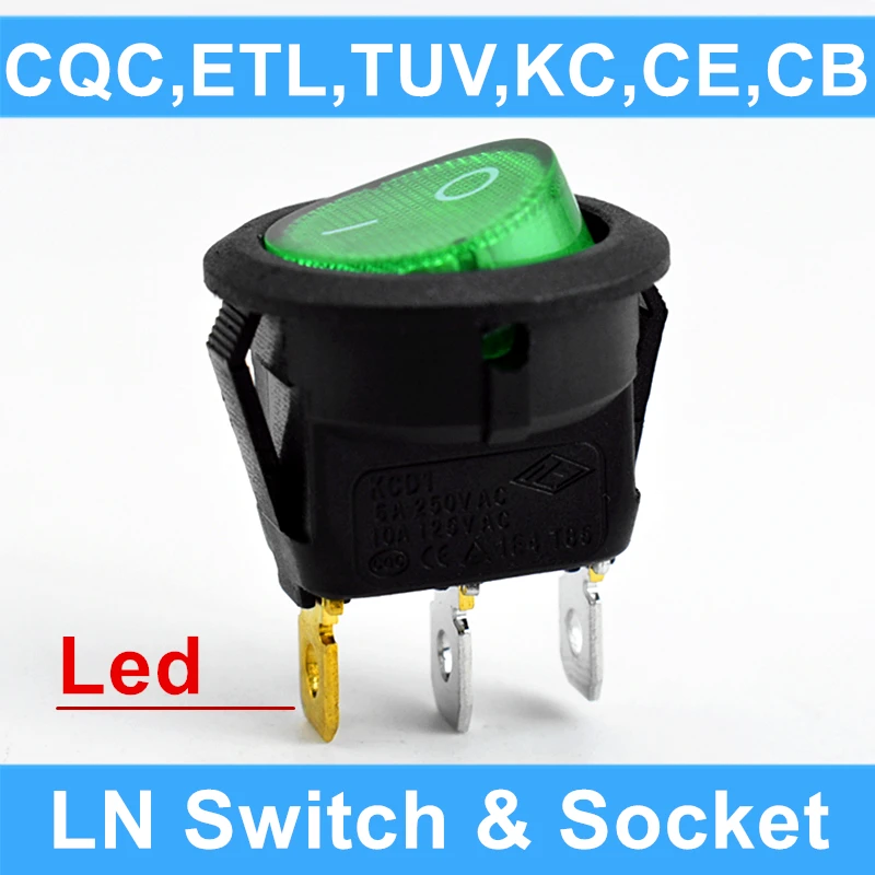 5PCS Red Green KCD1…