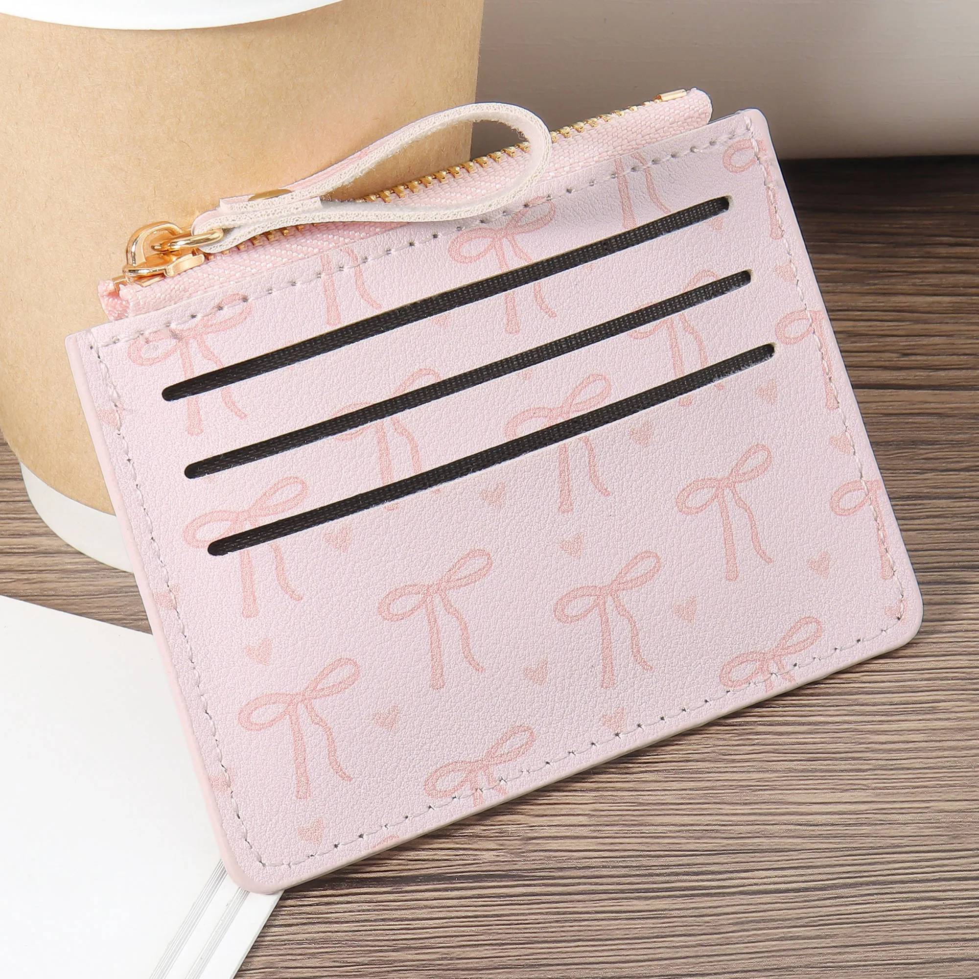 مشبك بطاقات رفيع للغاية، خفيف الوزن، نقدي محمول، بطاقة هوية، بطاقة ائتمان، محفظة جيب للعملات المعدنية، محفظة عملات معدنية بسحاب عصرية، عالية #5