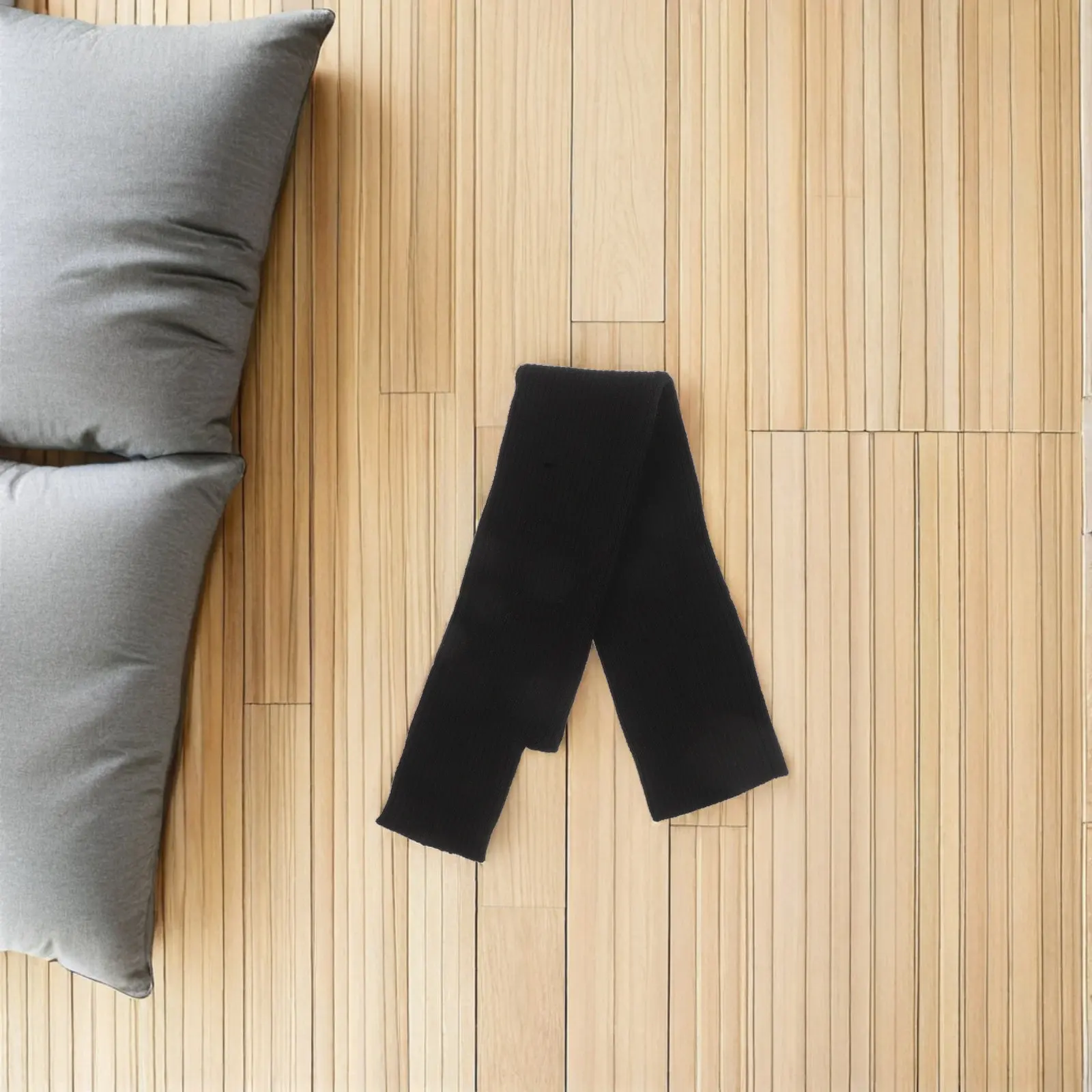 

Пара теплых вязаных нарукавников из шерсти без пальцев с отверстием для большого пальца, зимние осенние митенки, мягкие женские перчатки-грелки для рук