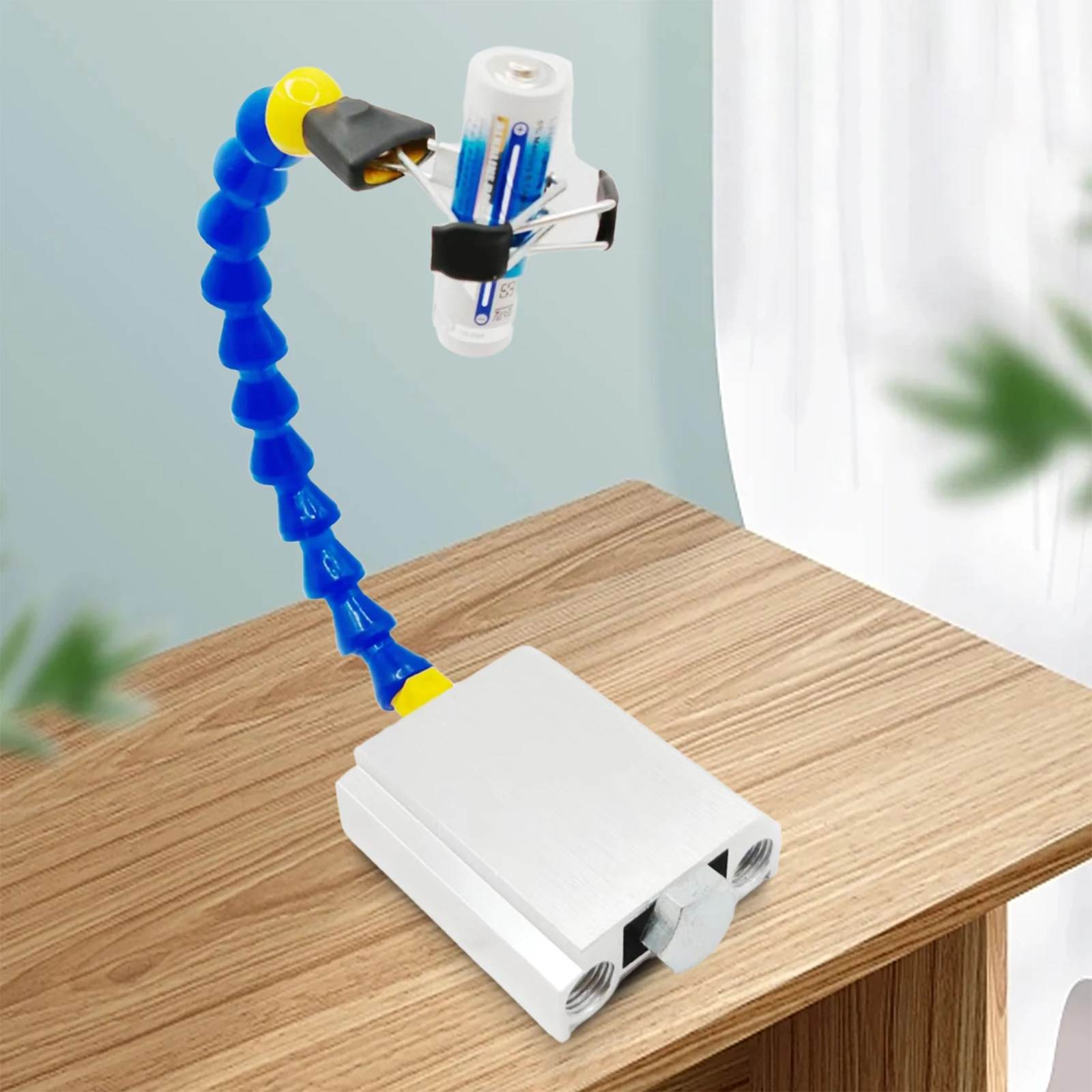 1/4In Thread Bench Vise Table Clamp 360-Degree Rotation Flexible Arms Soldering Tool Anti-Slip for Clamping Cylindrical Objects