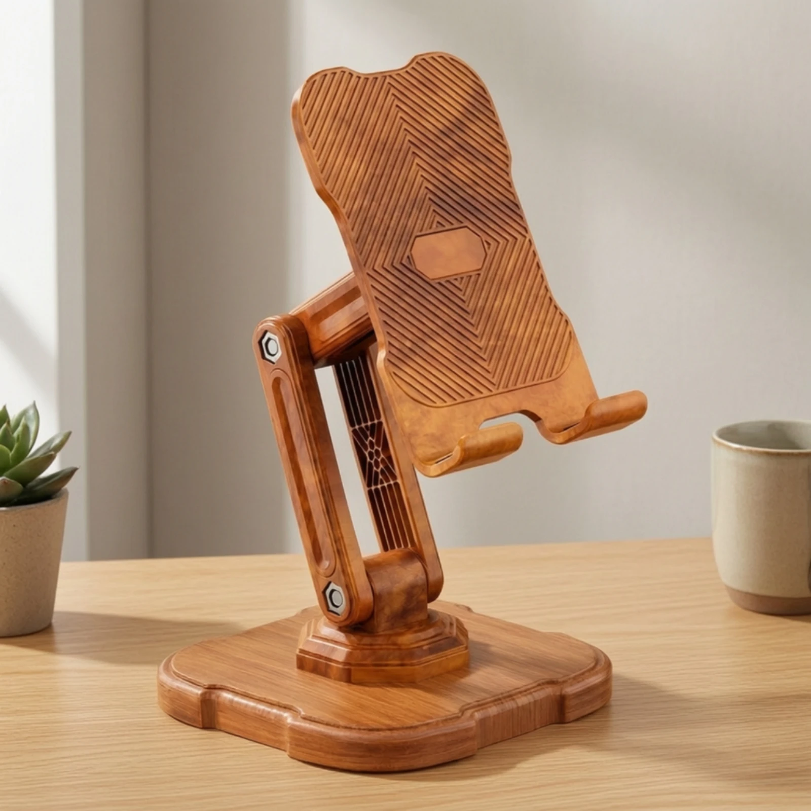 Foldable Phone and Tablet Stand Stable Height-Adjustable Desktop Device Stand Holder Lightweight Universal Compatibility 5