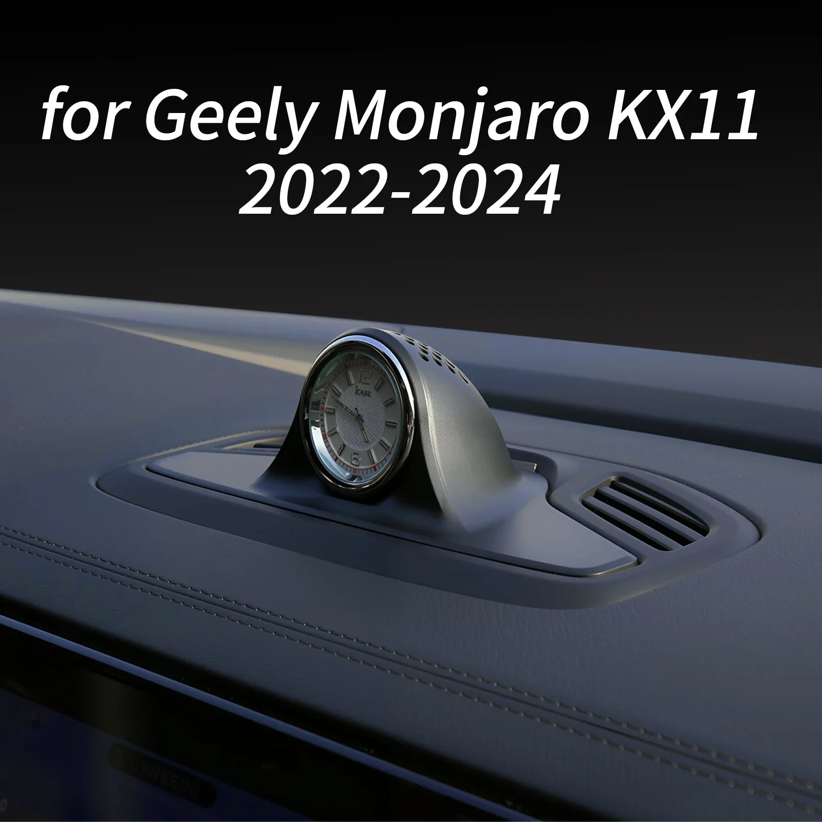 for Geely Monjaro KX11 2022 2023 2024 Accessories Dashboard Clock Center Console Electronic Quartz Clock