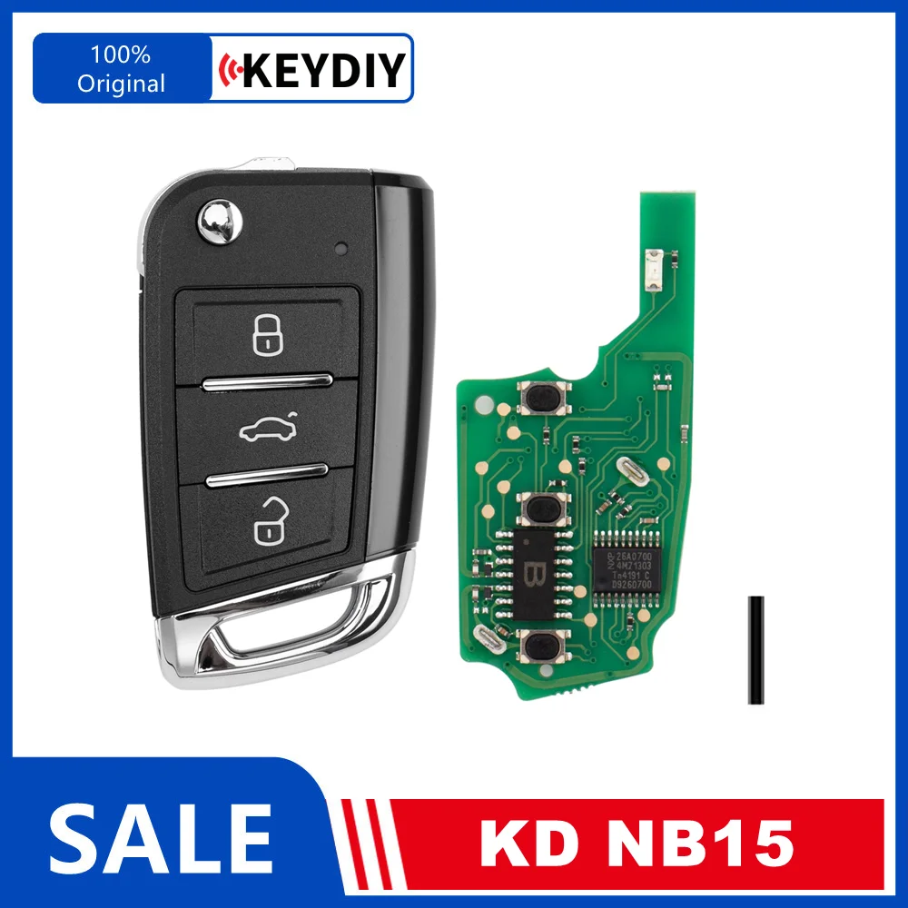 1/2/5 Piece KEYDIY KD NB15 for V.W MQB Universal Flip Remote Car Smart Key 3 Buttons