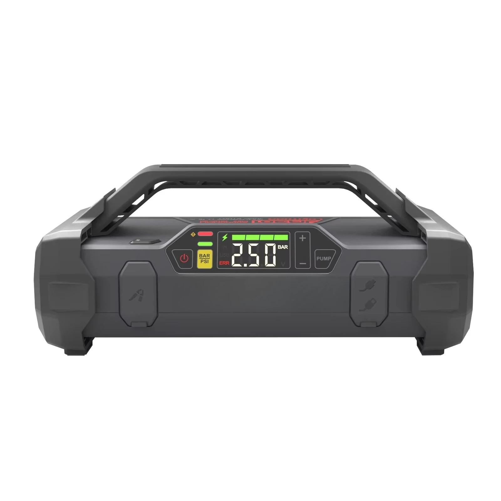 A301 12V Automotive Emergency Jump Starter Portable Power Bank with Smart Ignition Pump Tire Inflator and Car Battery Charger
