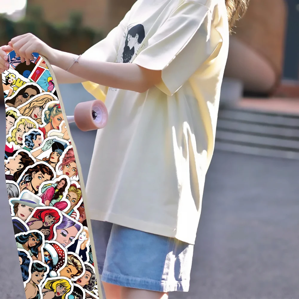 103 pezzi pop art ragazza nuovi adesivi moda auto computer telefono libro accessori squisito festival regalo adesivo giocattolo fai da te nuova estate