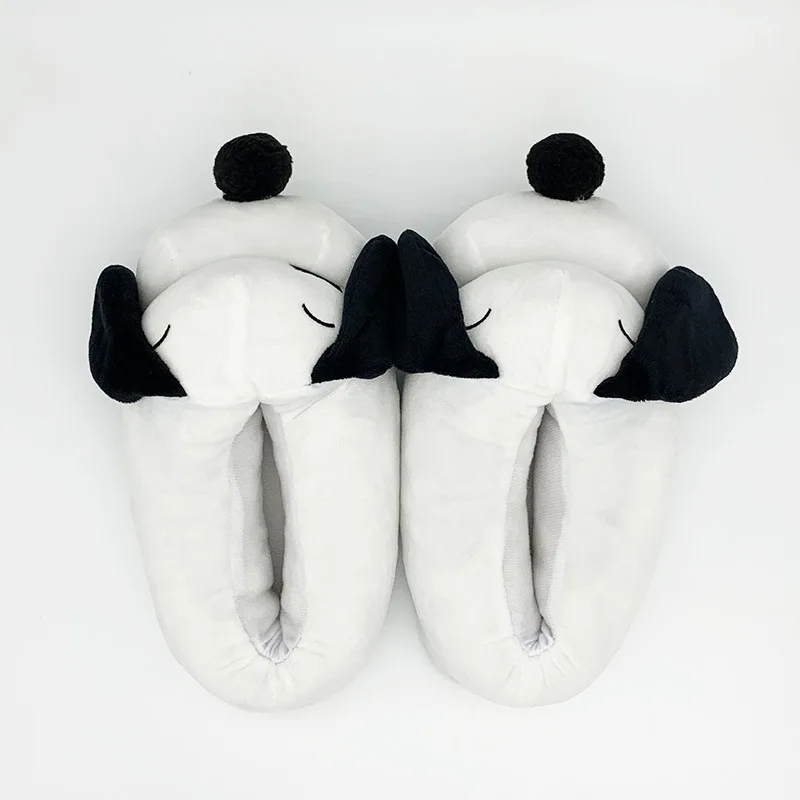 Nouvelles pantoufles en coton Snoopy mignonnes et kawaii, pantoufles chaudes d'hiver pour couple, antidérapantes, en peluche, pantoufles de dessin animé, pantoufles d'intérieur tout inclus, cadeau
