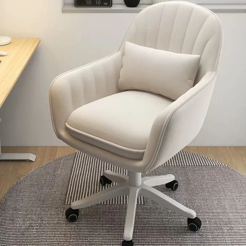 Home Office Chair Computer Chair with Mid-Back Upholstered Modern Tufted Computer Task Chair Swivel Height Adjustable Velvet