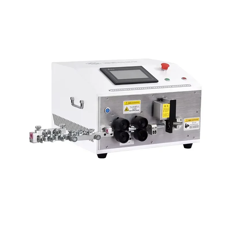 600W Hard Wire Computerized Cable Manufacturing Equipment Wire Cutting Stripping Bending Machine With Peeling Slicing