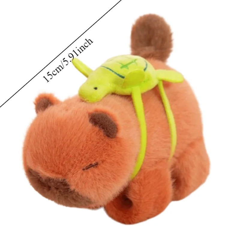 Capibara Roditore Slap Bracciale Serie Simulazione Girevole Peluche Bambola Slap Bracciale Wagging Tail Morbido Capibara Peluche Fascia da Polso