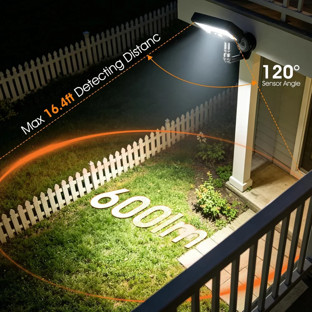 Multifunctional Magnetic Solar Light  Human Body Induction Outdoor Waterproof Garden Light Portable Emergency Lighting