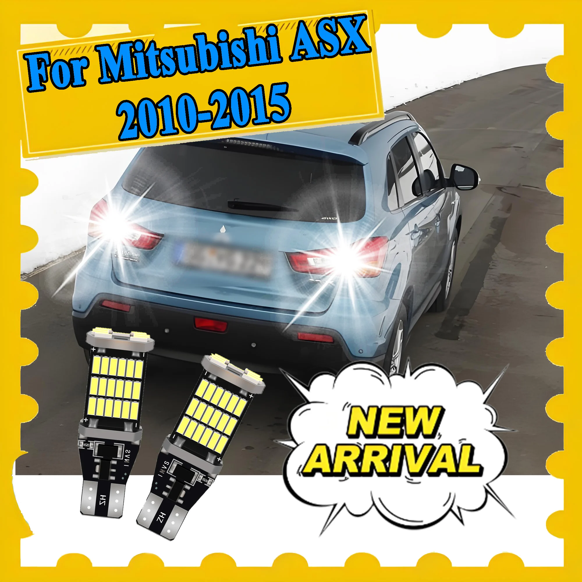 

2 шт. T15 W16W 921 Canbus Светодиодные лампы заднего хода 6000K высокой мощности для Mitsubishi ASX 2010-2015, Plug and Play, фонарь заднего хода