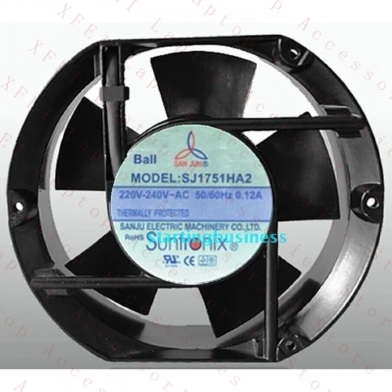 F For Suntronix SJ1751HA2 Cooling FAN AC 220V 0.12A Impedance Protected 172*150*51