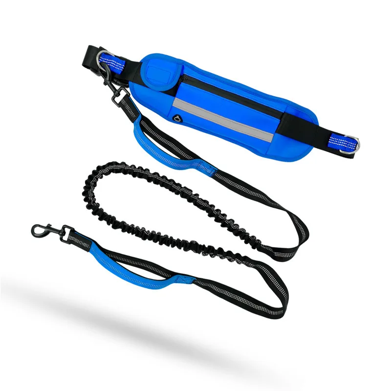 Pet Leash, Portable Running Leash Fanny Pack, Dog Walking Reflective Leash Set, Pet Outdoor Sports