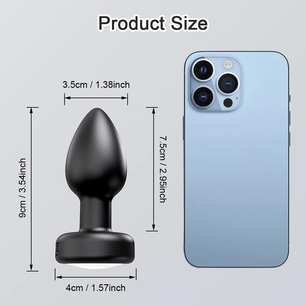 Plug Anal Vibrateur pour Adulte, Gros Gode, Outils de Contrôle, Produits Érotiques