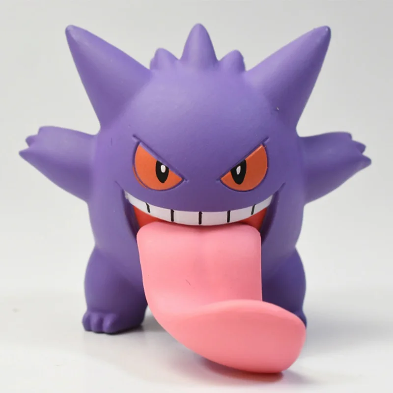 TOMY Pokemon model gashapon children's toy birthday gift Psyduck Gengar Eevee Jigglypuff doll 4CM desktop ornament animation