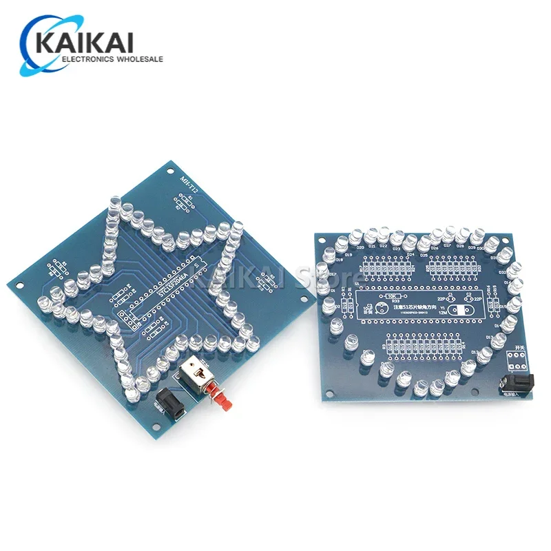 DIY Elektronik-Kit Herzform Bunte Blendung LED RGB-Modul Liebeswasserlicht STC89C52 51, Einzelchip-Mikrocomputer für Arduino