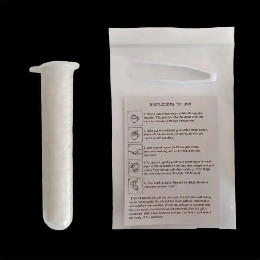 هالوين 1 زوج/4 أزواج مصاص دماء الأنياب وهمية الأسنان تأثيري الدعائم ماكياج حفلة الراتنج DIY الأنياب ومجموعة هدايا لاصق مجاني