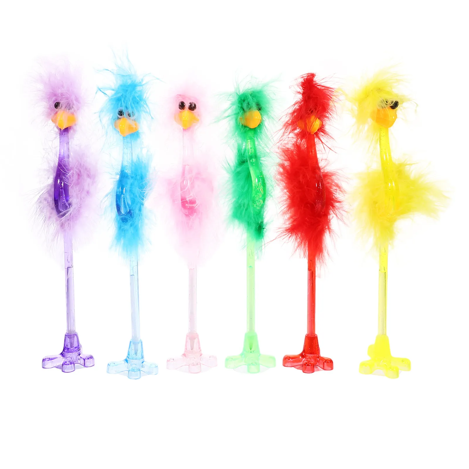 

6Pcs Ballpoint Pens Cartoon Style Smooth Writing Pens for School Office Home Stationery