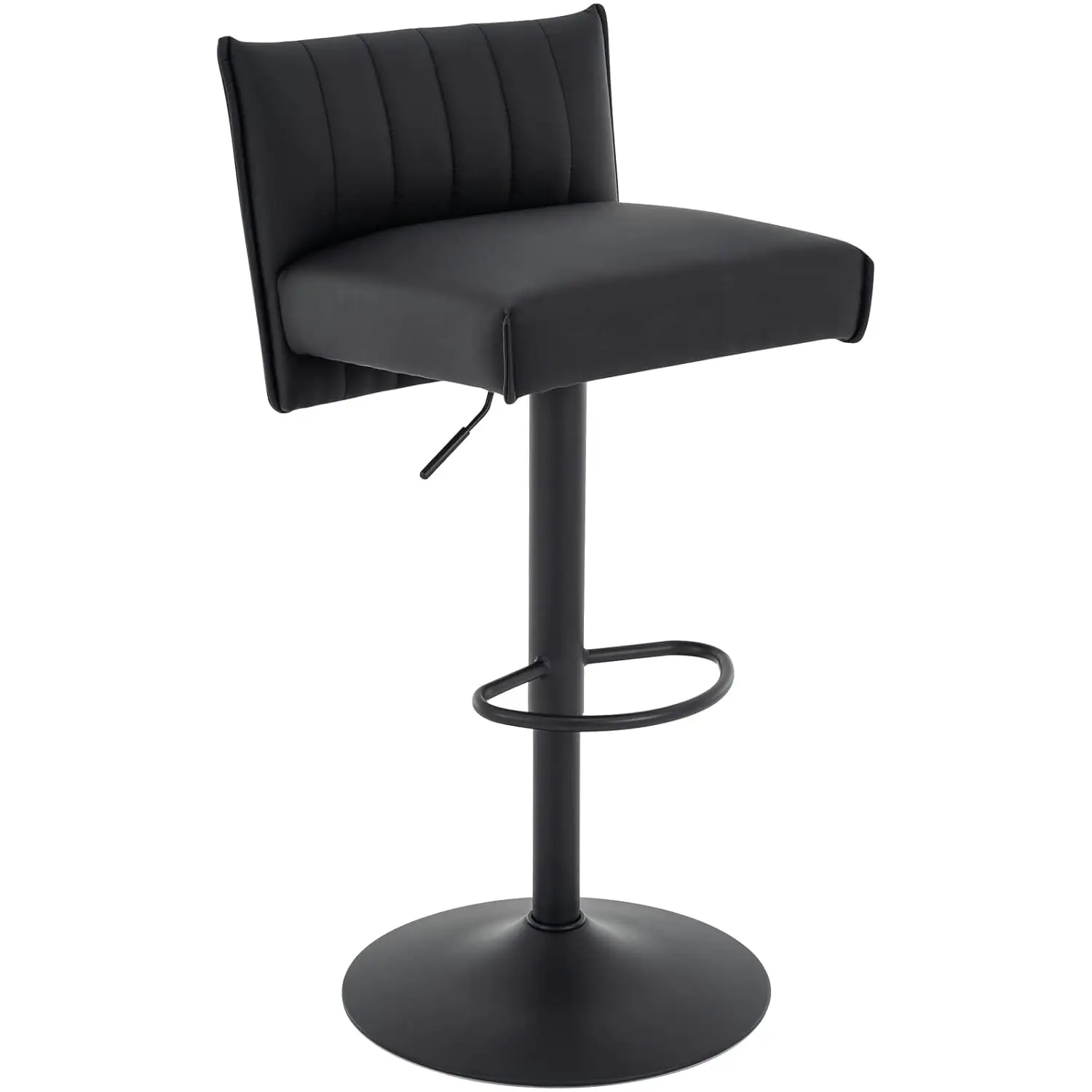 

Регулируемый поворотный барный стул из искусственной кожи с низкой спинкой, без подлокотников, для кухни, столовой, кафе, на заказ