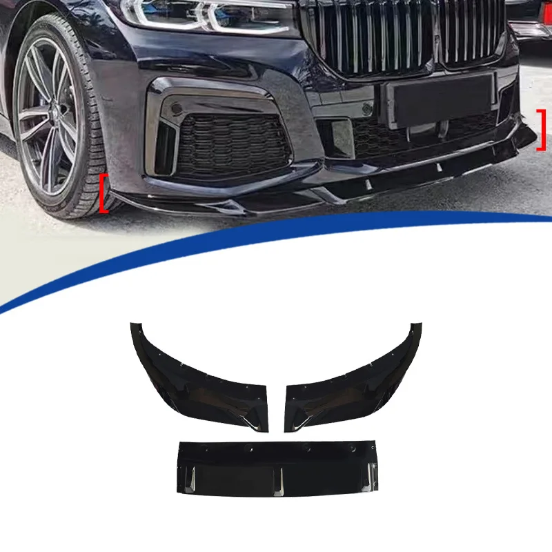 

For BMW 7 Series G12 (19-22) MP Style Front Lip Diffuser Splitter Body Kit Gloss Black ABS Material 3-Piece
