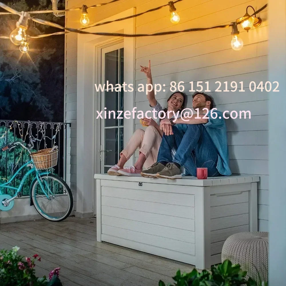 

Customizable Weather Resistant Resin Deck Storage Container Box Outdoor Patio Garden Furniture