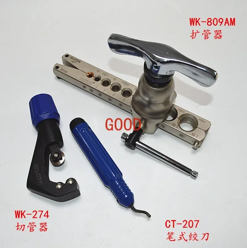 Copper Tube Pipe Expander WK-809AM Air Conditioner Trumpet British Two-in-One Expander