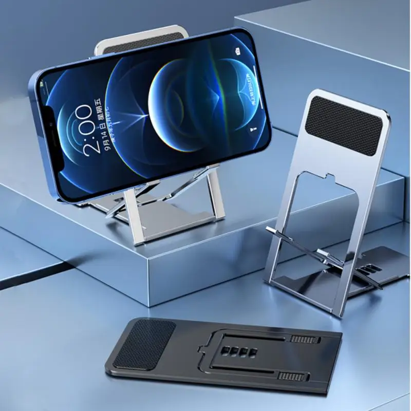 Phone Holder Universal Desktop Tablet Foldable Holder Stand For IPad Adjustable Mobile Phone Table Cell Phone Desk Stand