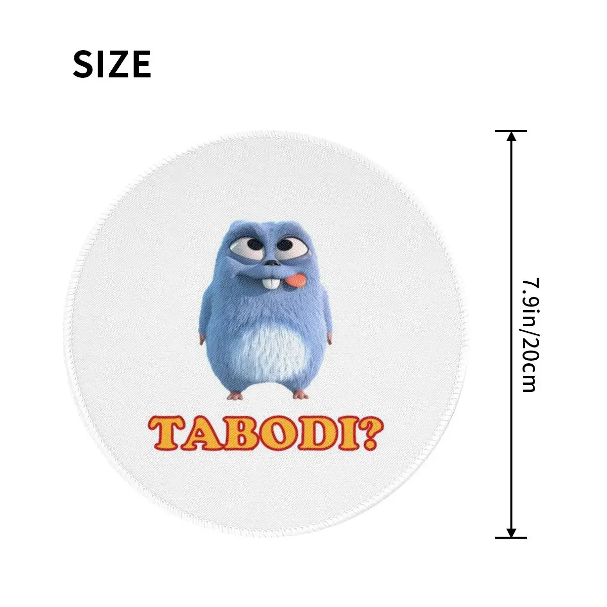 Funny Happy Solo Alone Hungry Delicious Cartoon Round Mouse Pad Computer Keyboard Mouse Mat Gaming Laptop Desk Mat