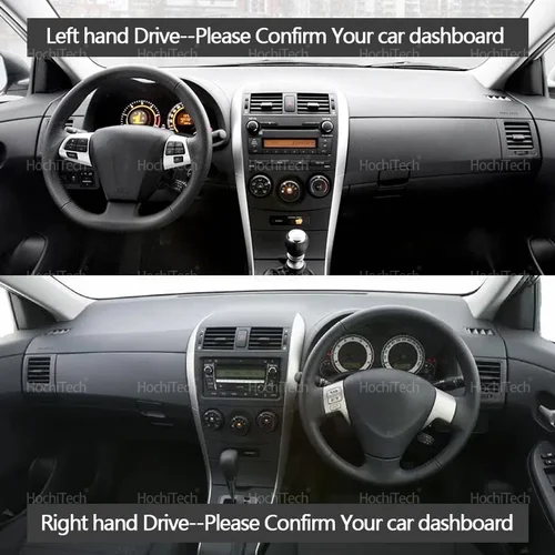 Imagen 2 del producto Para Toyota Corolla E140 2007 2008 2009 2010-2013 accesorios tablero parasol alfombra tablero cubierta almohadilla protectora