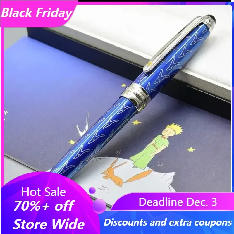 Premium Resin Little Prince Metal RollerBall Pen 0.5MM Black Refill Office Gifts Luxury Office Supplies Ballpoint Pen Stationary