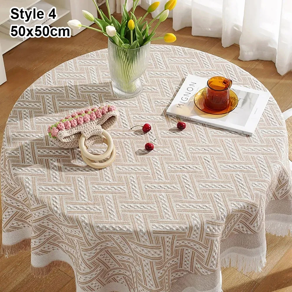 1Pcs 50x50cm 90x90cm Lace Tablecloth Round Table Square Table Dustproof Table Cloth Small Size Table Cover Household Appliance
