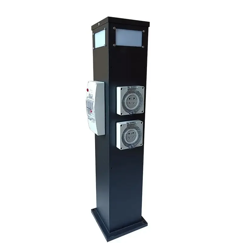Outdoor waterproof and rainproof socket courtyard garden outdoor mobile socket column