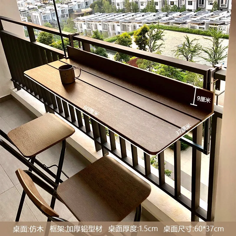 Small apartment home bar, computer table can be dedicated to folding desk and chair y