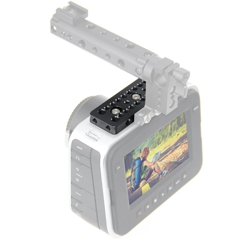 Cheese Plate Top Plate Camera Easy Plate Baseplate With 1/4 Screw For Blackmagic Cinema Camera BMCC DSLR Camera Cage